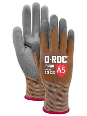 Picture of Magid® D-ROC® DX+ Technology® DXPG52 15-gauge Polyurethane Palm Coated Coreless Work Glove – Cut Level A5